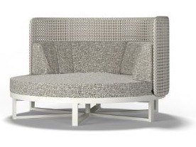 MamaGreen Munia Mo Aluminum Cushion High Back Island Lounge Bed