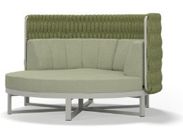 MamaGreen Munia Naya Aluminum Cushion High Back Lounge Bed