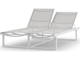 MamaGreen Allux Aluminum Sling Double Chaise Lounge
