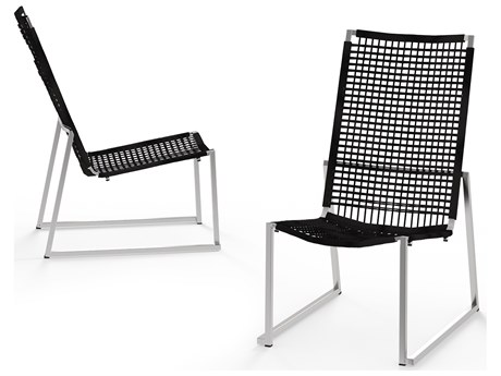 MamaGreen Olaf Stainless Steel Wicker Armless Easy Lounge Chair