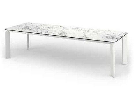 MamaGreen Titan Aluminum Rectangular HPL Top Dining Table