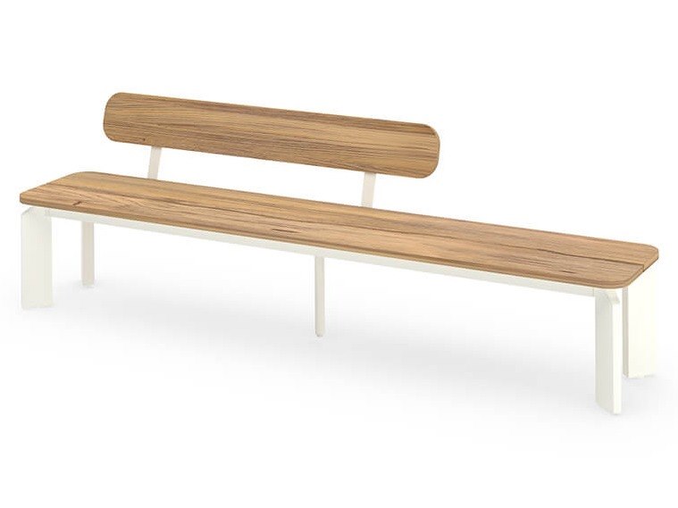 Mamagreen Titan Teak 102" x 23" Bench Backrest Right