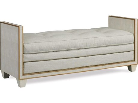 Mr. & Mrs. Howard Jean Beige Upholstered Accent Bench