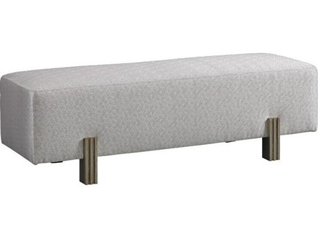 Mr. & Mrs. Howard Platform Gray Upholstered Accent Bench