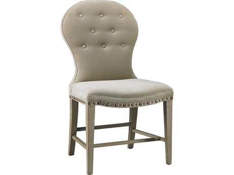Mr. & Mrs. Howard Mongolfier Hardwood Brown Upholstered Armless Dining Chair