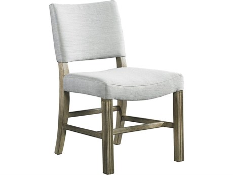 Mr. & Mrs. Howard Basque Hardwood Brown Upholstered Armless Dining Chair