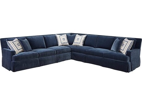 Mr. & Mrs. Howard Fairfax Blue Upholstered Sofa