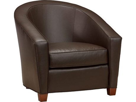 Mr. & Mrs. Howard Bennett Brown Leather Accent Chair