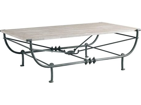 Mr. & Mrs. Howard Jules Rectangular Stone Coffee Table