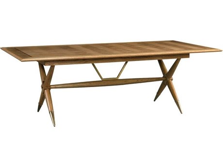 Mr. & Mrs. Howard Dunand Rectangular Wood Natural Oak Dining Table