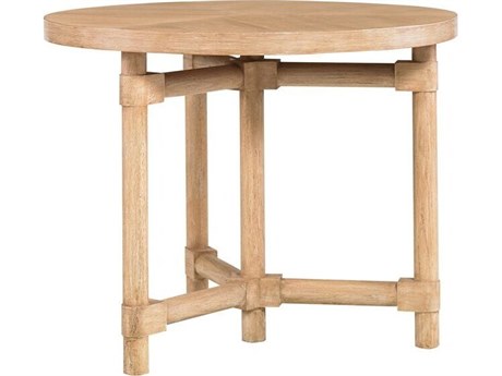 Mr. & Mrs. Howard Fairchild Round Wood End Table