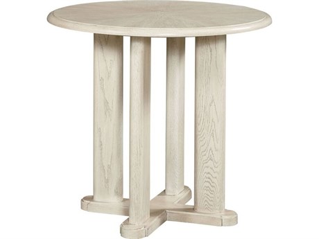 Mr. & Mrs. Howard Paddles Round Wood End Table