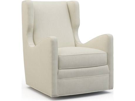 Mr. & Mrs. Howard Toby Swivel Beige Accent Chair