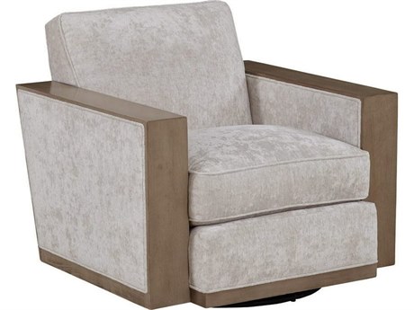 Mr. & Mrs. Howard Normandy Swivel Gray Accent Chair