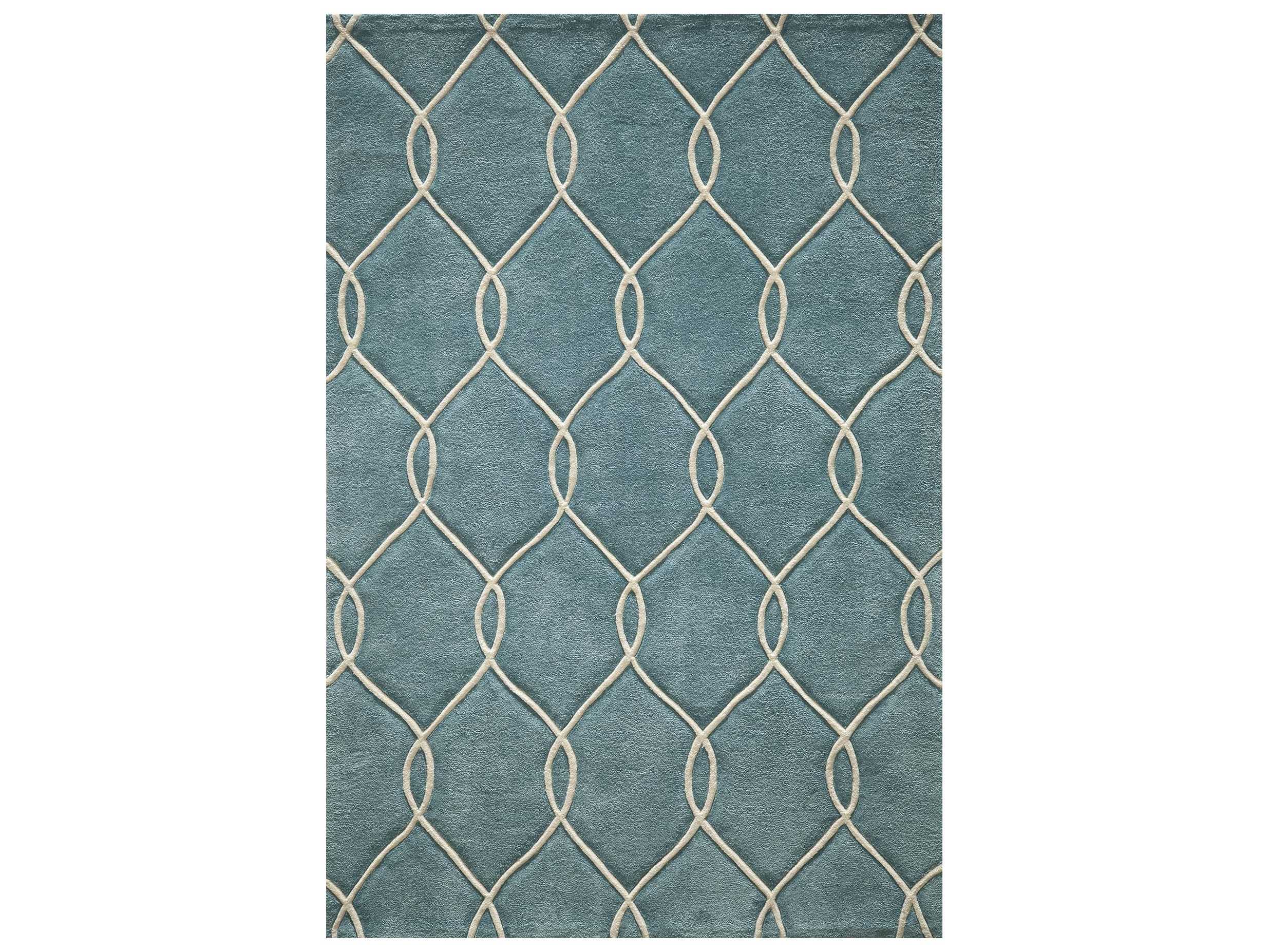 Momeni Bliss Rectangular Teal Area Rug MOBLISSBS12TEL