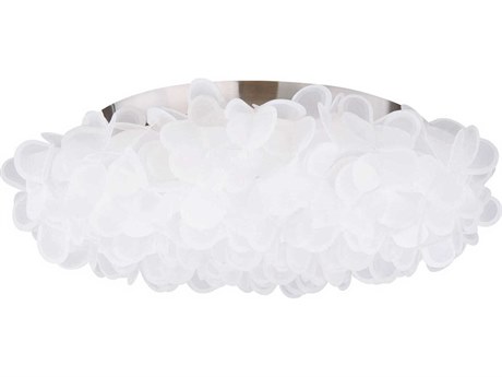 Modern Forms Fluffy 1-Light Brushed Nickel LED Flush Mount