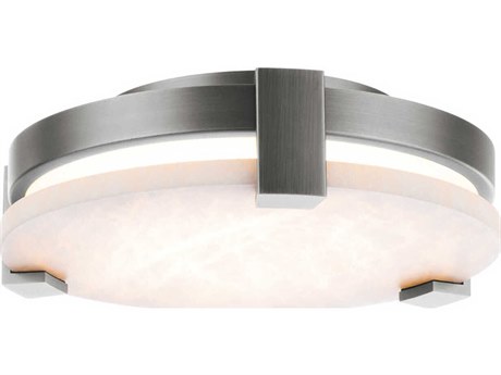 Modern Forms Catalonia 1-Light Antique Nickel LED Round Flush Mount