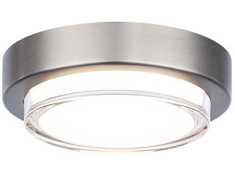 Modern Forms Kind 1-Light Brushed Nickel LED Round Flush Mount