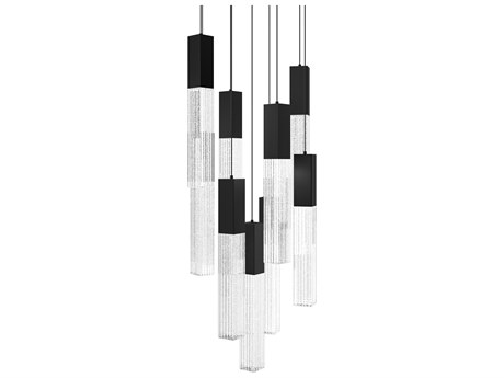 Modern Forms Cinema 9-Light Black Linear Pendant