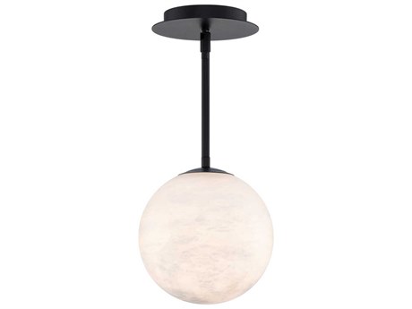 Modern Forms Pisces 1-Light Black Globe Mini Pendant