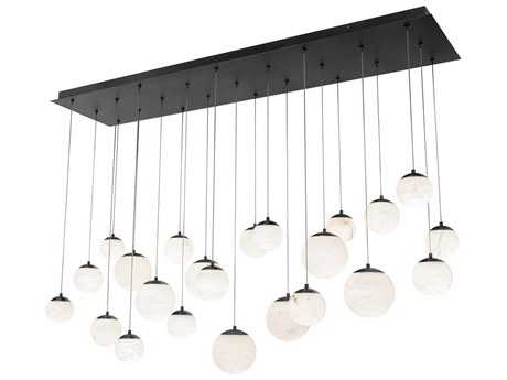 Modern Forms Pisces 23-Light Black Globe Island Pendant