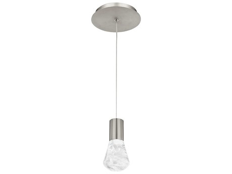 Modern Forms Plum 1-Light Satin Nickel LED Mini Pendant