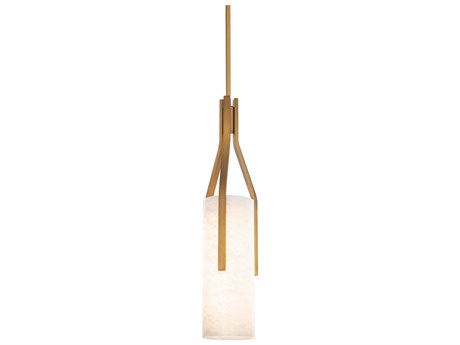 Modern Forms Firenze 1-Light Aged Brass LED Cylinder Mini Pendant