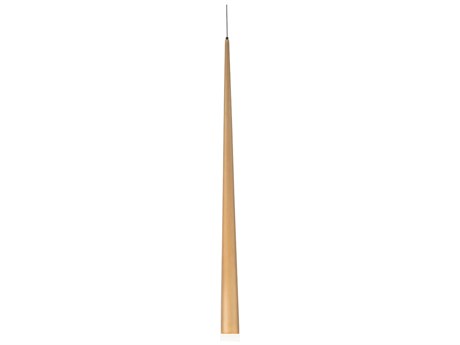 Modern Forms Cascade 1-Light Aged Brass Glass LED Mini Pendant