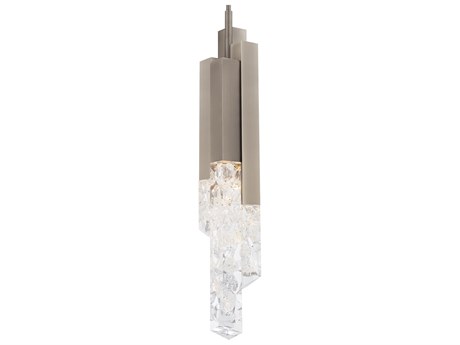 Modern Forms Montage 1-Light Brushed Nickel Geometric Mini Pendant