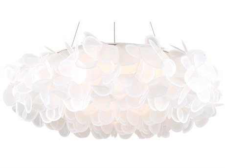 Modern Forms Fluffy 1-Light Brushed Nickel White LED Pendant