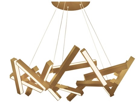 Modern Forms Chaos 21-Light Aged Brass LED Pendant