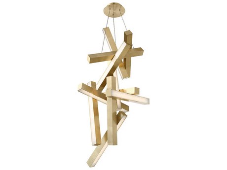 Modern Forms Chaos 12-Light Aged Brass LED Pendant