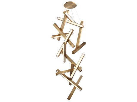 Modern Forms Chaos 15-Light Aged Brass LED Pendant