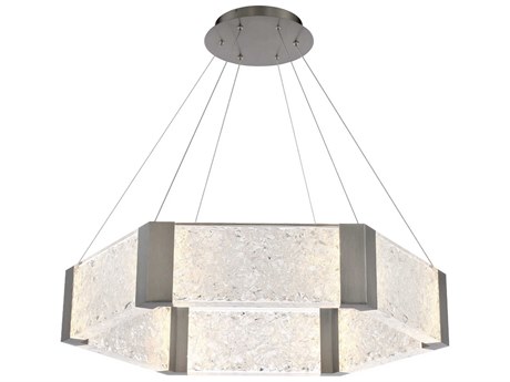 Modern Forms Forever 1-Light Antique Nickel Crystal LED Pendant