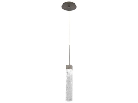 Modern Forms Minx 1-Light Antique Nickel Crystal LED Geometric Mini Pendant