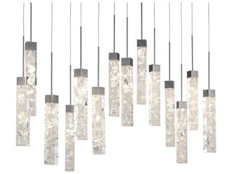 Modern Forms Minx 14-Light Antique Nickel Linear Island Pendant