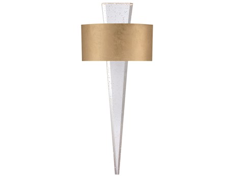 Modern Forms Palladian 2-Light Gold Leaf Crystal Glass Wall Sconce