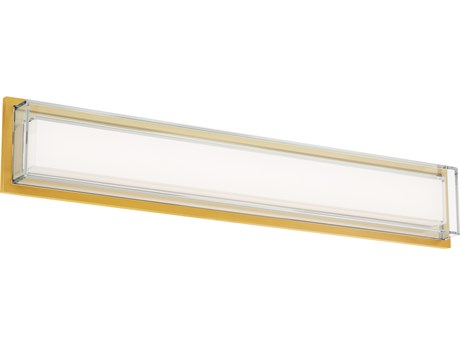 Modern Forms Ice Bar 1-Light Aged Brass Vanity Light