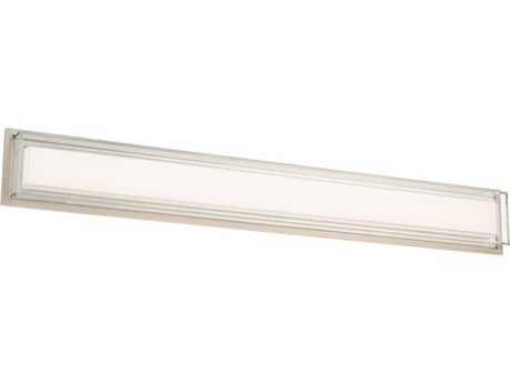 Modern Forms Ice Bar 1-Light Brushed Nickel Vanity Light