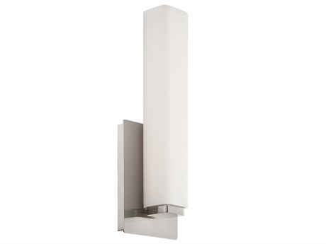 Modern Forms Vogue 1-Light Brushed Nickel Glass LED Wall Sconce