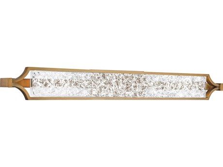 Modern Forms Emblem 1-Light Aged Brass Crystal LED Vanity Light