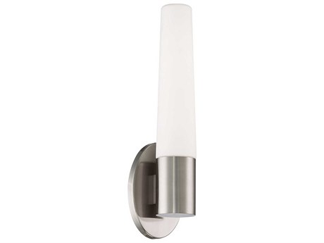 Modern Forms Tusk 1-Light Brushed Nickel Glass LED Wall Sconce