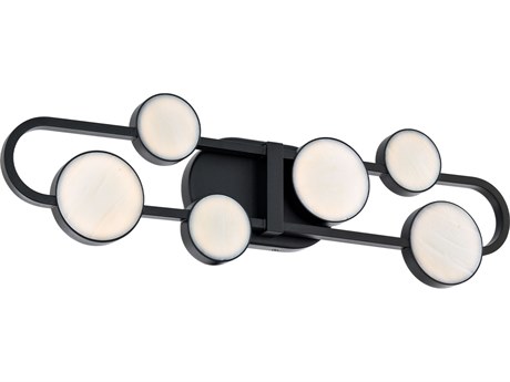 Modern Forms Tableau 6-Light Black Vanity Light