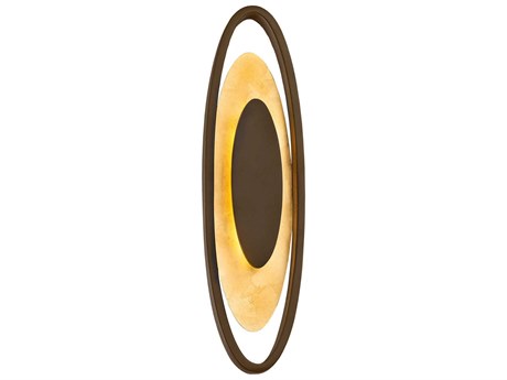 Modern Forms Valor 1-Light Bronze Gold Leaf LED Wall Sconce