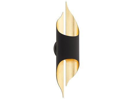 Modern Forms Clasp 1-Light Bronze Gold Leaf Wall Sconce