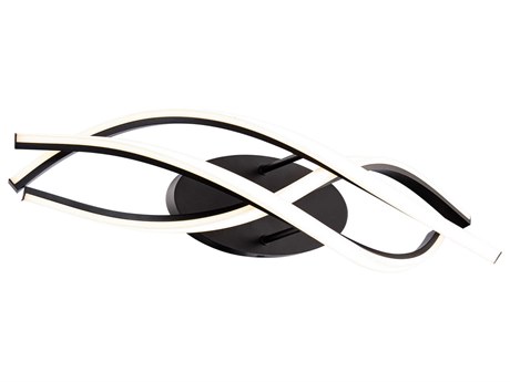 Modern Forms Lior 1-Light Black LED Vanity Light