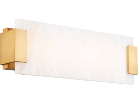 Modern Forms Quarry 1-Light Aged Brass LED Vanity Light