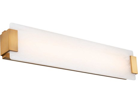 Modern Forms Quarry 1-Light Aged Brass LED Vanity Light