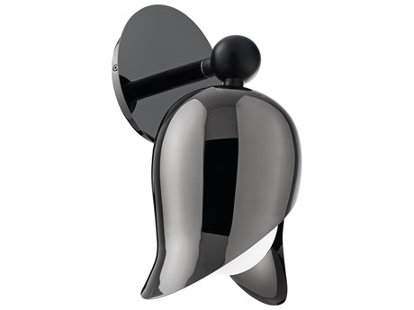 Modern Forms Elixir 1-Light Polished Black Nickel Wall Sconce