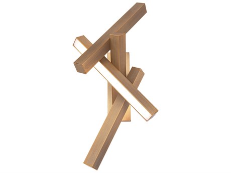 Modern Forms Chaos 4-Light Aged Brass LED Wall Sconce